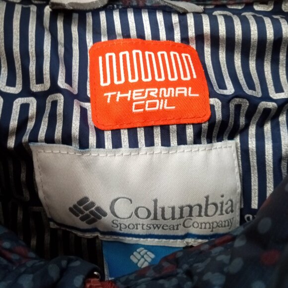 Columbia Thermal Coil Puffer Jacket Womens Large Puffer High Neck Full Zip - Picture 8 of 14